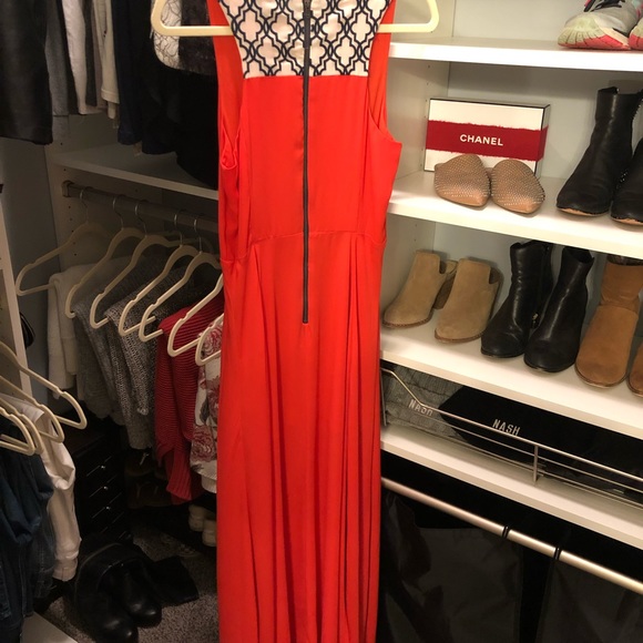 Tomato Red Maxi Dress - Picture 3 of 4